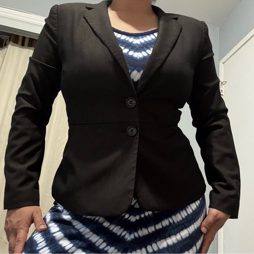 Halogen‎ Women Chocolate Brown Single Breasted Front Pockets Blazer Size 8P